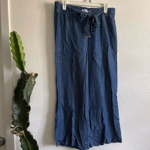 Calvin Klein denim wide leg bottoms
